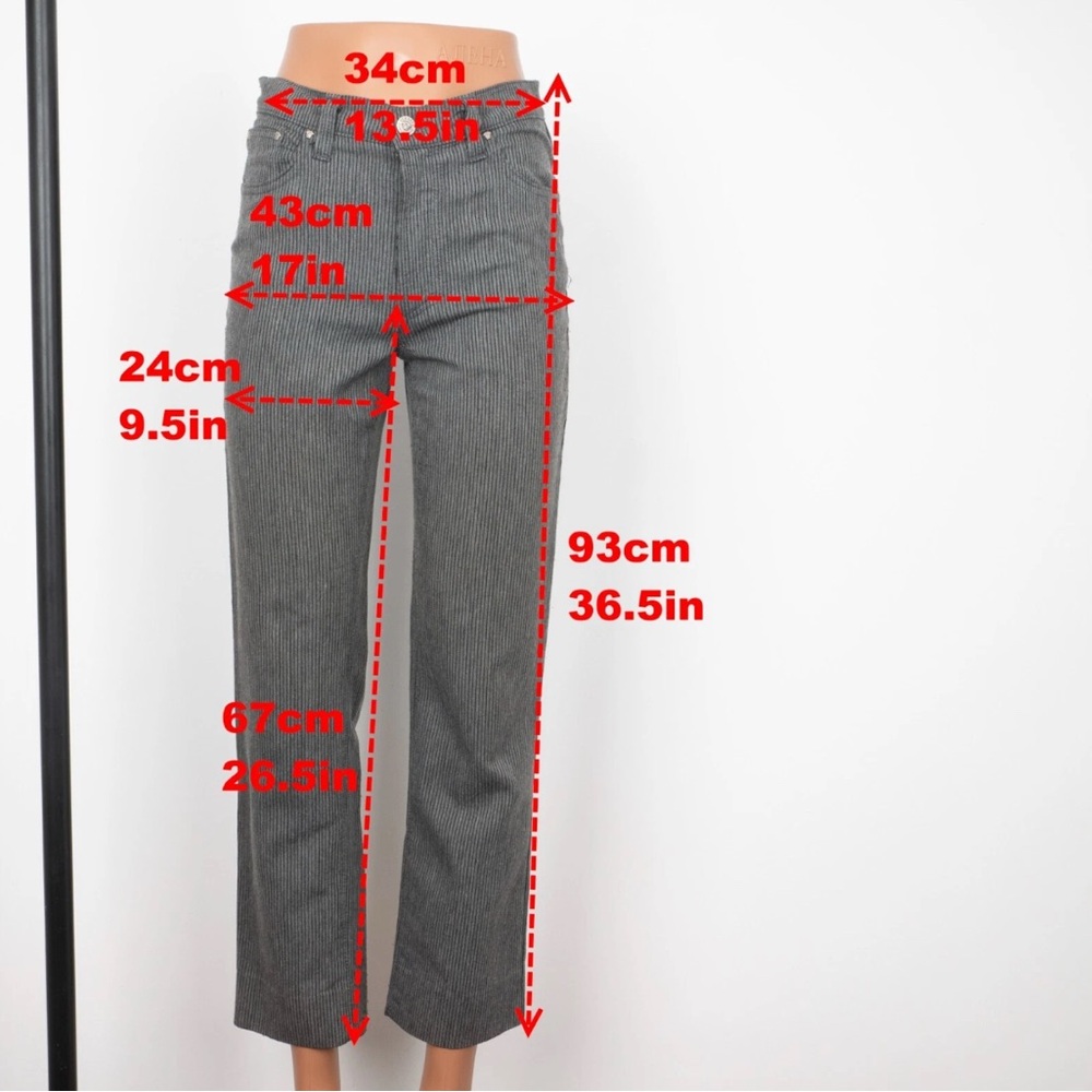 Versace Jeans Collection Charcoal Pinstripe Pants